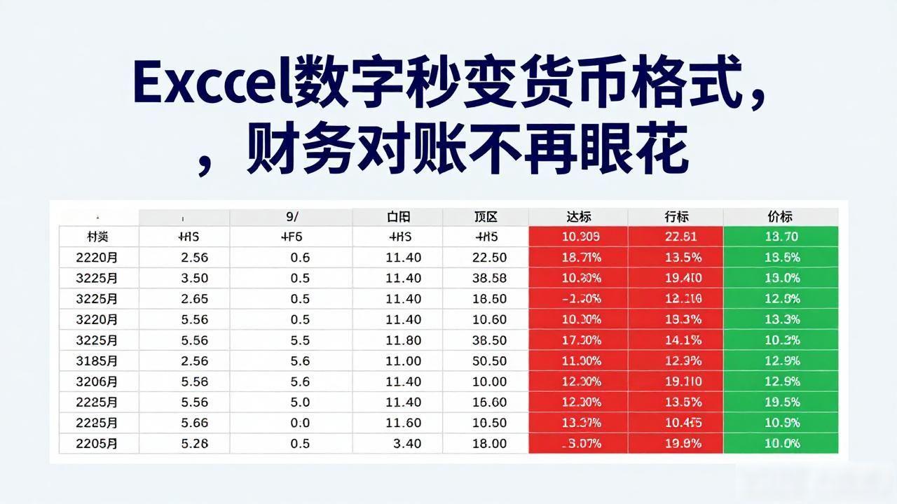 财务人员使用货币格式设置技巧_数字设置为货币型_数据分析师设置货币符号快捷键